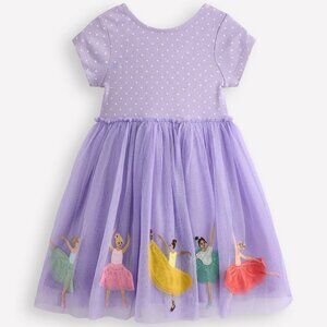 NWT Mini Boden Ami Applique Tulle Dress